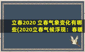 立春2020 立春气象变化有哪些(2020立春气候浮现：春暖花开又逢寒潮)